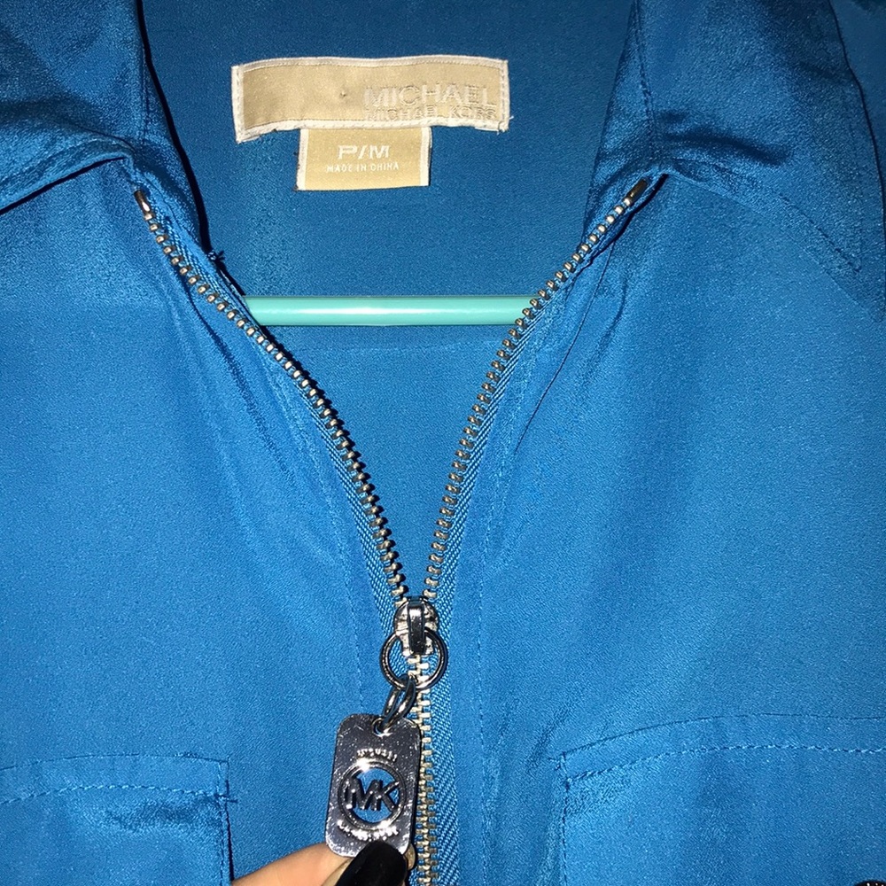 Michael Kors zippered blouse